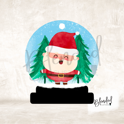Santa Snow Globe Ornament PNG Download