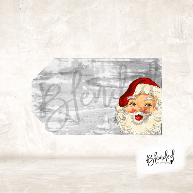 Santa Tag Ornament PNG Download