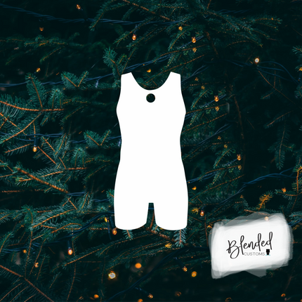 Singlet Sublimation Christmas Ornament - Set of 10