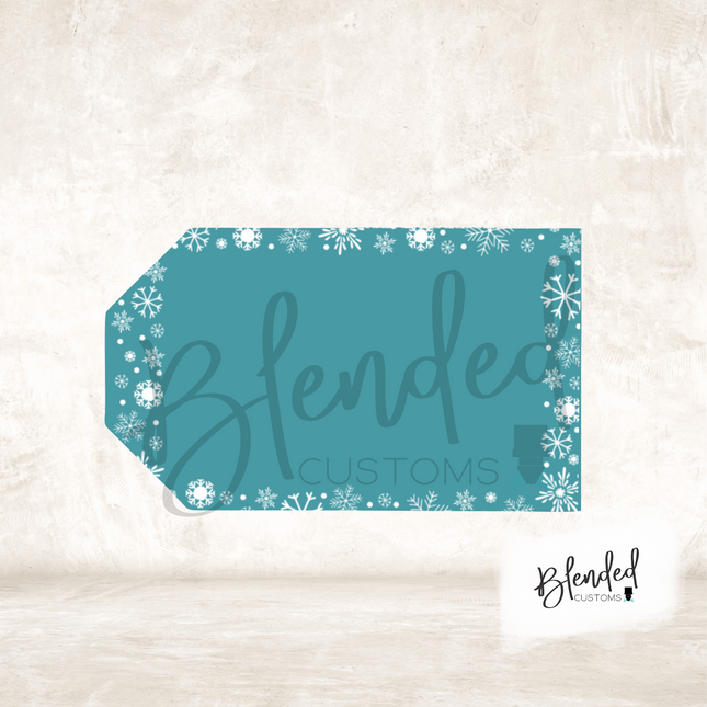 Snowflake Trim Tag Ornament PNG Download