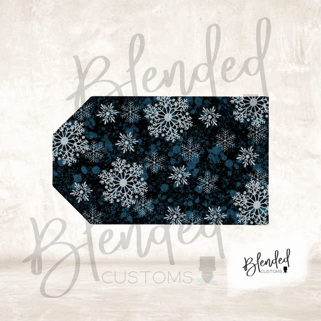 Snowflake Tag Ornament PNG Download